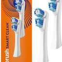Spinbrush Smart Clean Replacement Heads, Battery Powered Electric Toothbrush Refills for Adults, Soft Bristles, 2 Count (White)