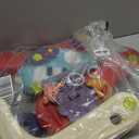 Hitish 3 in 1 Baby Play Mat Gym, Kick and Play Piano Gym with Music Light, Activity Tummy Time Play mat with 5 Learning Sensory Toys, Infant Gifts for Newborn Baby Toddler 0-14 Months