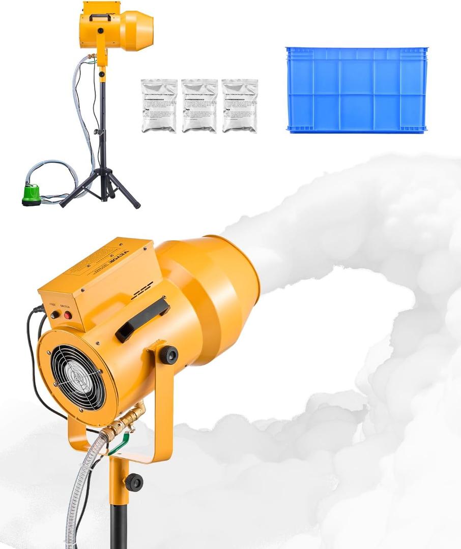 VEVOR Foam Machine, 1200 W Party Foam Cannon, Foam Maker with 3 Packs of Foam Powder, Foam Party Machine with 20 Gal Water Tank, for Backyard, Pool, Outdoor Events, Birthdays, Celebrations & Party