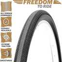 MOHEGIA 700c Gravel Bike Tires Set: 2-Pack 700x40c/42-622 mm Folding Bicycle Tires and Pair Inner Tubes with Tire Levers All-Terrain