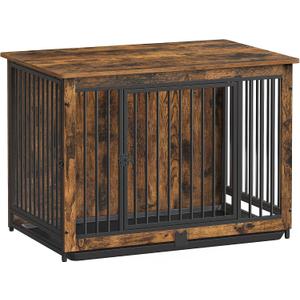 Feandrea 38" Dog Crate Furniture, Heavy-Duty Dog Kennel Side End Table