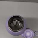 Portable Bottle Warmer for Travel - 12oz Cordless Milk Warmer, Dual Heating Modes for Breast Milk & Water, Fast Heating Smart Temperature Control, Ideal for Outdoor, Car, and Nighttime Feeding (Purple)