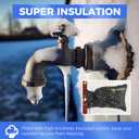 5 x Outdoor Faucet Covers for Winter Freeze Protection, 3 Pack 6.7" x 9.5" Hose Bib Covers for Winter, Water Spigot Covers Winter Insulated, Pipe Wrap Insulation Cover Socks Faucet Freeze Protector (Black)