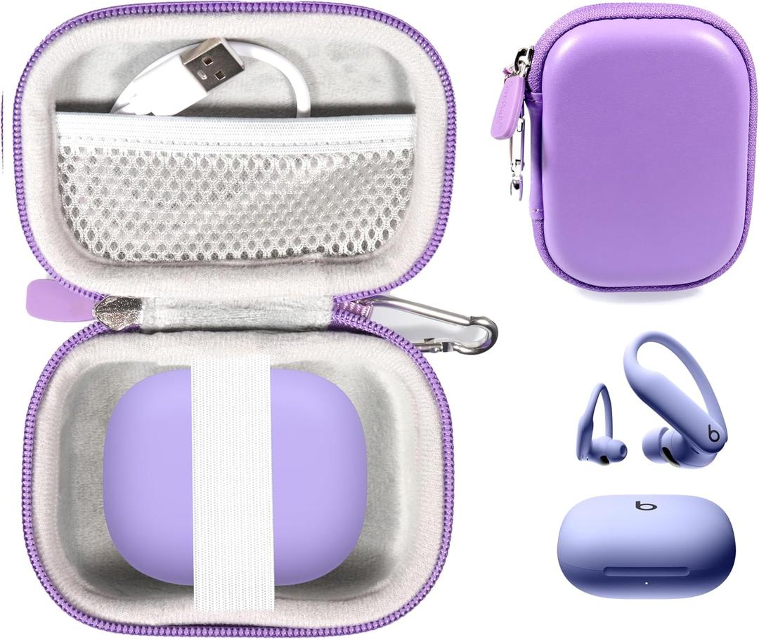 CaseSack Case for Beats Powerbeats Pro 2 Earbuds - Noise Cancelling (Purple)