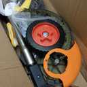 Cordless Weed Wacker with Wheels, 880W Battery Powered Weed Eater with 2 x 21V Batteries, 3-in-1 Electric Grass Trimmer & Brush Cutter with 5 Types Blades, Lightweight Weed Trimmer for Lawn & Garden