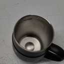 Ideus 16 oz Insulated Coffee Mug with Handle and Lid, Double Wall Stainless Steel Vacuum Thermal Coffee Mug, Travel Coffee Cup Thermal Cup for Home and Office, Storm Black