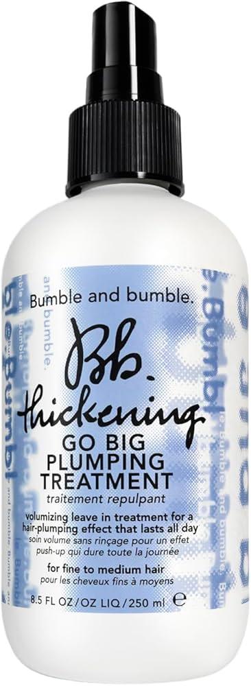 Bumble and bumble. Thickening Go Big Plumping Hair Treatment Spray | Heat Protection | Softening + Defining | Straight to Wavy, 8.5 Fl Oz