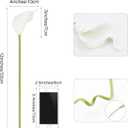 SITUMEIZI 24 PCS White Fake Flowers Artificial Calla Lily Silk Flowers Real Touch for Mother's Day Easter Home Kitchen Decor Wedding Bouquet Office Spring Decoration(Pure White)