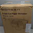 BONSEN Paper Shredder, 20-Sheet 60 Mins Nonstop Heavy Duty Paper Shredder for Office, 60dB Ultra Quiet Cross-Cut Shredder with 6.6 Gals Basket, Anti-Jam CD and Credit Shredder for Home Office (S3104)