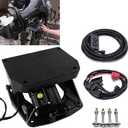Power Tilt Trim Unit for Outboard Motor up to 90HP, Electric Hydraulic Lift Jack Plate, Marine Transom Actuator for Boats, IP68 Waterproof, Black