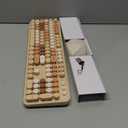 Wireless Keyboard and Mouse, Full-Size Typewriter Keyboard with Retro Round Keycaps, Ergonomic Design, Compatible with Windows PCs, Ideal for Home and Office (Milk Tea) (Brown)