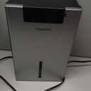 Dehumidifier, 98OZ Dehumidifiers for Home(1000sq.ft), Humidity Display Dehumidifier for Basement Bathroom Bedroom, Auto Shut Off, Washable Filter, Drain Hose, Timer, 7 Ambient Lights, Gray