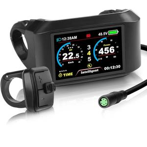 5Pin Female Ebike LCD 750C Display Fit for Bafang BBS01B BBS02B Drive Motor, for G320 / G340, CAN-Bus Communication UART Protocol, 24V/36V/48V Compatible, Bike Computer