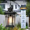 Black Large Outdoor Pendant Light, Extra Large Outdoor Hanging Light, 9''-large Size