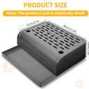 Cat Ramp for Litter Robot, Self Cleaning Cat Litter Box Step with Storage Cat Litter Slide for Cats Step Stool with Filter Function Litter Catcher Tray for Automatic Litter Box 11.8x8.7x3.9In(Black)