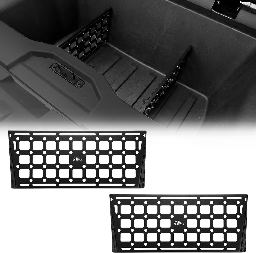 JOYTUTUS Steel Gear Locker Dividers Compatible with Cybertruck 2026 2025 2024 2023 Sub Trunk Dividers Organizers Trunk Lower Bed Storage Molle Panel Dividers Cybertruck Accessories