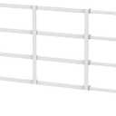Fixed Window Safety Guard 19x 38 Adjustable Width Prevents Accidental Falls, Non-Egress, Tamper Resistant Screws Included, White, Single Pack