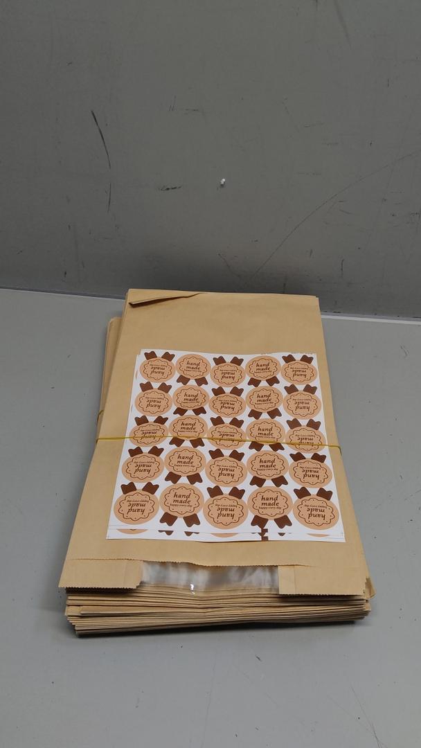 25  Bread Bags For Homemade  Kraft Brown Paper Bread Bags with Window and Square Bottom Large Bakery Bag - Reusable and Disposable Square Bottom for Easy Storage of Sandwiches and Bagels