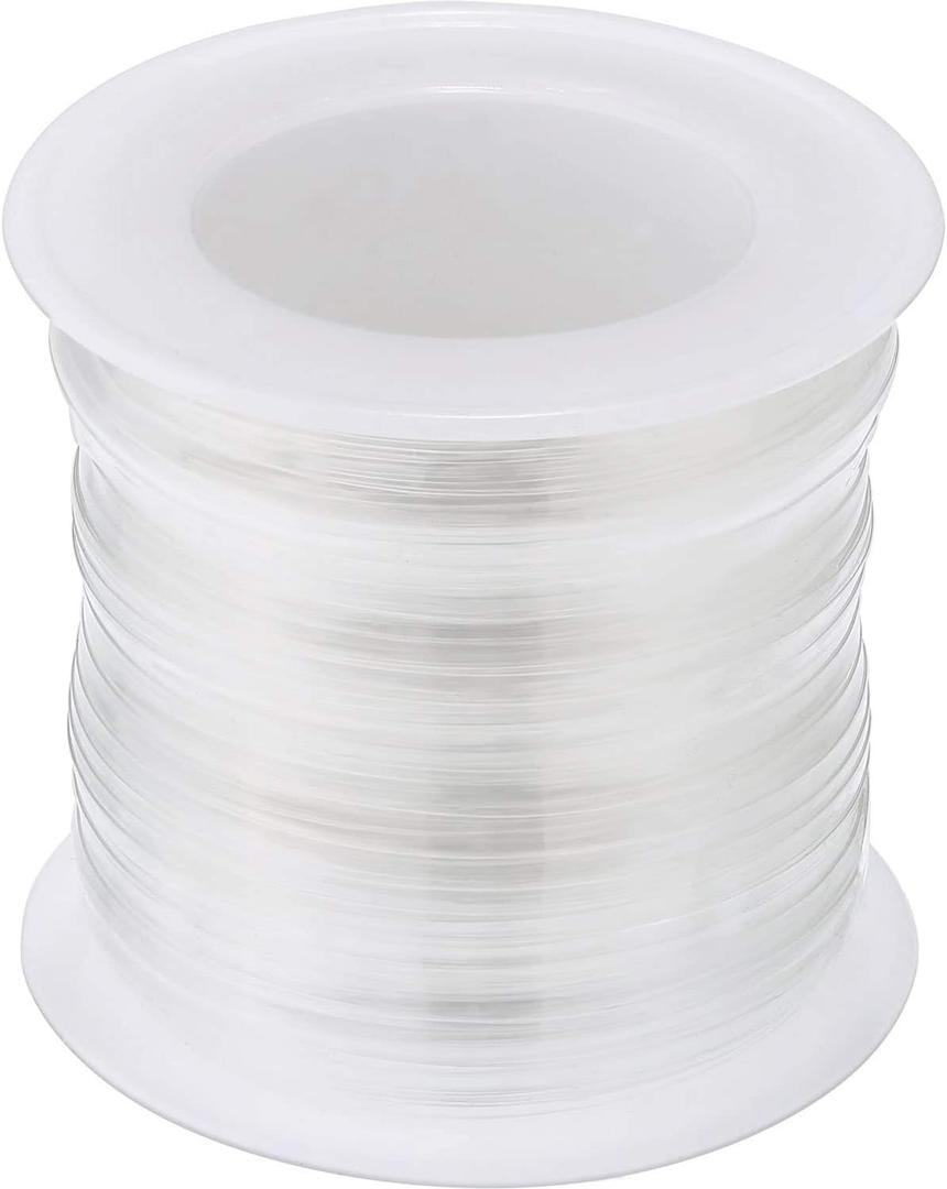 BBTO Clear Elastic Strap Lightweight Elastic Clear Bra Strap for Cloth Sewing Project (38 Yards x 0.12 Inch)