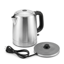 Basics Electric Stainless Steel Kettle for Tea and Coffee, BPAFree, Fast Boiling, Auto ShutOff, 1 Liter, 1500W, Black and Silver