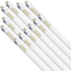 Konideke F54T5/865/HO 54 Watt 46 Inch T5 Fluorescent Tube Light Bulb, T5 54W Grow Light, 6500K Daylight, 5000 Lumens, High Output, G5 Bi-Pin Base, 12 Pack