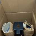 Diwhy Industrial Farmhouse Counter Stool Wooden Seat Height Adjustable with Handle Kitchen Bar Stool Black Set of 2