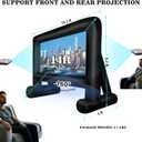 14 FT Inflatable Projector Movie Screen for Outside, Blow up Projector Screen Front/Rear Projection for Backyard Movie Night Outdoor Party