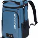 SPARTER Backpack Cooler Insulated Leak Proof 33/49 Cans, 2 Insulated Compartments Thermal Bag, Portable Lightweight Beach Travel Camping Lunch Backpack for Men and Women (Blue)