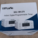 TiFFCOFiO Indoor 15A/1875W Digital Light Programmable Outlet Timer 2 Prong Plug