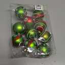 Christmas Balls Ornaments Set, 16Pcs 2.4 Inch Christmas Tree Ornaments, Red and Green Shatterproof Christmas Tree Balls for Xmas Decorations