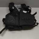 Swim Vest with Adjustable Safety Straps for Adults (Black, M)