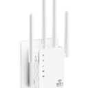 WiFi Extender Up to 12880 Sq.ft and 105 Devices,Dual-Band Speed,1 Ethernet Port,1-Key Set up