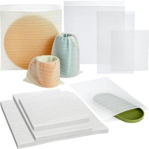 Okuna Outpost Packing Foam Pouches - 75 Count, 3 Sizes (11.8 x 11.8 in, 7 x 11.8 in, 7 x 7.8 in), White - Foam Wrap for Glass & Dish Protection