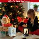Cat Dog Solar Lanterns, Outdoor Solar Lights, Cat Lamp, Dog Lamp, Garden Decor, Patio Decor, Gifts for Cat Lovers, Gifts for Dog Lovers, Cat Memorials, Dog Memorials, Cat Dog Gifts, Gifts for Girl