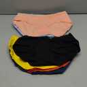 Eiggam Women's Cotton Bikini Panties,High-Cut Full Coverage Stretch Cool Underwear for Women (Multicoloured a - 10 Pack)
