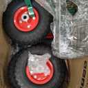 Garden Rolling Stool with Wheels Outdoor Garden Chair for Patio and Lawn - 360° Swivel Seat Gardening Cart with Tool Tray & Steering Handle for Easy Planting and Yard Work (Green)