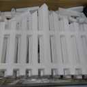 MGupzao Christmas Tree Fence Light - Christmas Decorations Lights 8 Pack Picket Fence for Indoor Outdoor Christmas Decor, Plug-in 8 Modes Decorative Light for for Landscape Patio Yard Path Xmas Decor