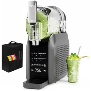 Slushie Machine, No Ice Needed, 88 oz Slushie Machine for Home with Dust Cover, Professional Frozen Drink Maker, 7 Preset Programs+Rinse, Frozen Margaritas, Frappés, Milkshake, and More
