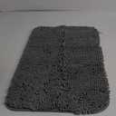 OLANLY Bathroom Rugs 30x20, Extra Soft Absorbent Chenille Bath Rugs, Rubber Backing Quick Dry, Machine Washable Bath Mats for Bathroom Floor, Tub and Shower, Home Decor Accessories, Grey (30" x 20")