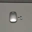 Wireless Bluetooth Mouse for MacBook Air/Mac/Pro/Laptop/Computer/PC, Rechargeable Dual Mode Switch Mouse Bluetooth 5.2/3.0 and 2.4GHz USB Receiver (Silver)