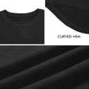 UNCLECAT Mens Short Sleeve T-Shirts Crew Neck Casual Shirt Summer Classic Basic Lightweight Fashion Tees Black (Black, L)