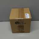 Tissue Box Cover Square Resin Tissue Holder for Home Decor,Hand Carved Wicker Tissue Box Holder,5.3 x 5.3 x 5.9 inches, Farmhouse White