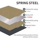 3D Printer 120x120mm Voron 0.1 0.2 PEI Sheet Spring Steel Build Plate, Double Sided Textured Flex PEI Sheet with Magnetic Sticker (4.7x4.7 inch) for Voron 0 V0 3D Printer