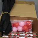 4 Pack Valentine's Day Party Game, Shaking Swing Balls Set, Waist Strap Shake Box with 80 Balls, Funny Game for Galentine's, Bachelorette, Indoor Outdoor (Lips)