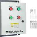 Motor Control Box, with AC Contactor, 220V 2HP Single-Phase Multifunction Controller for Motor, Refrigeration, Water Pumps, and Fan