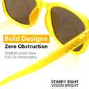SMILEYWORLD Oval Polarized Sunglasses for Women Mens, Small Fashion Sunnies, UV400 Protection, No Slip, No Bounce (Oval Yellow)