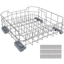Upgraded WD28X26099 Dishwasher Lower Dishrack Assembly Compatible with GE dishwashers, Replacement number WD28X34744 WD28X10346, WD28X22506, WD28X22696, WD28X24396, WD28X24478, WD28X26103 ect
