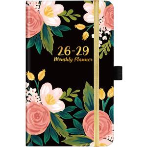 2026-2029 Monthly Pocket Planner/Calendar - Jul. 2026 - Jun. 2029 (36 Months), 3 Year Monthly Planner, 3.8" x 6.4", Monthly Planner 2026-2029 with Pen Loop, 2 Book Marks,Back Pocket