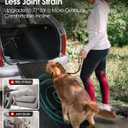Folding Dog Ramp for Car SUV Truck, 17.3" x 63" Portable Pet Ramp for Large Dogs, Lightweight Non-Slip Dog Car Ramp, Sturdy Dog Ramp for Cars and High Beds, Easy to Carry and Store