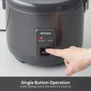 Tiger JNP-S55U-KY 3 Cup Capacity Rice Cooker with Non-Stick Inner Pot, Retractable Power Cord, and Keep Warm up to 12 hours, Black